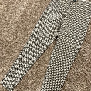 High Rise Plaid Leggings NWT